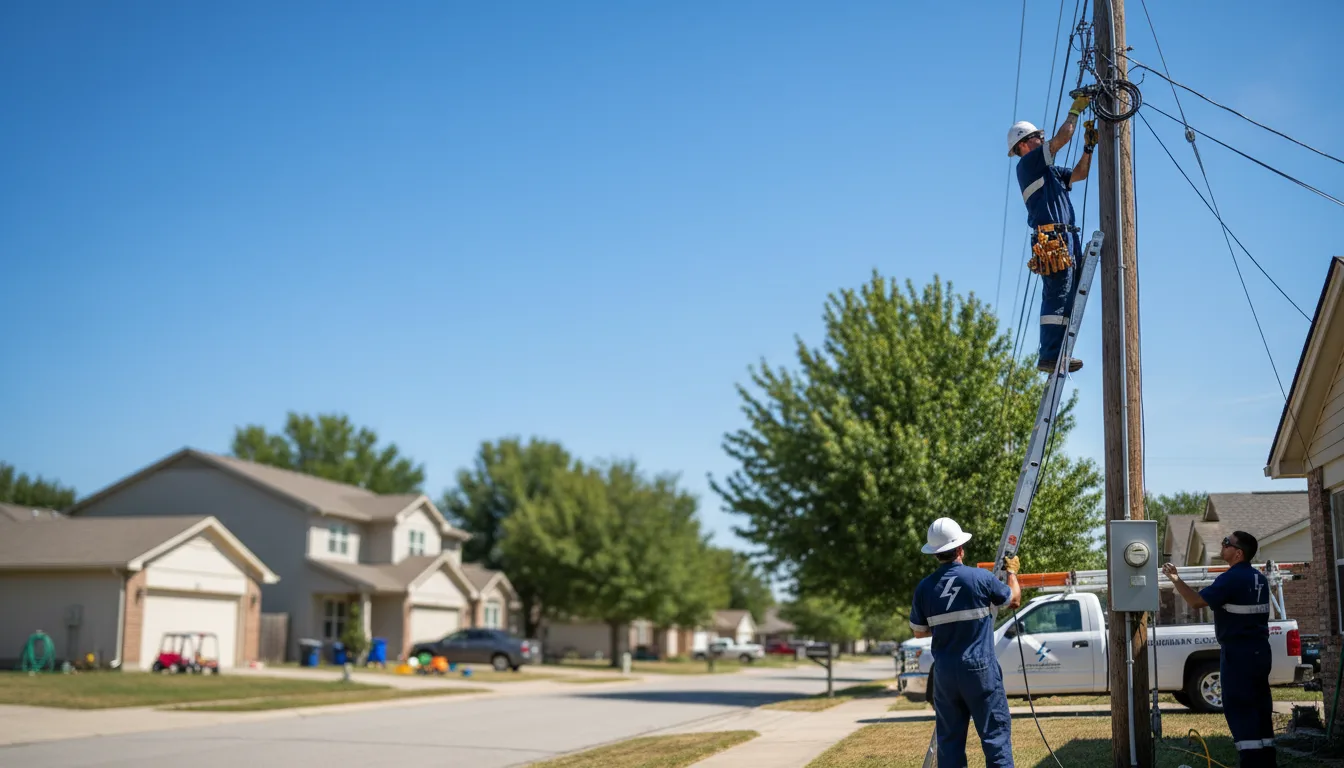 Residential electrician providing installation services in Fletcher, NC